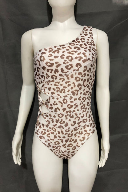 Fashion Vacation Print Hollowed Out Swimwears