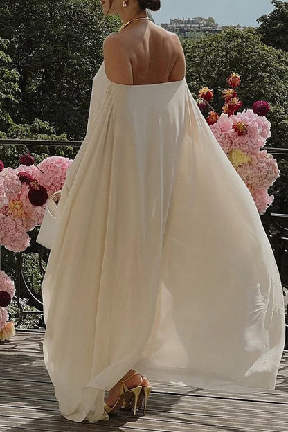 Sexy Backless Halter Lantern Skirt Dresses