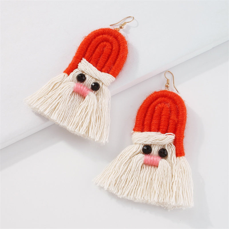 Casual Daily Patchwork Tassel Earrings