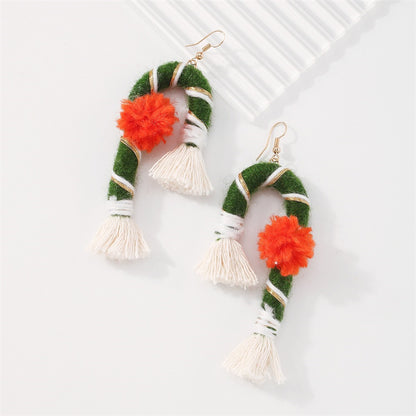 Casual Daily Party Patchwork Tassel Earrings