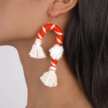 Casual Daily Party Patchwork Tassel Earrings